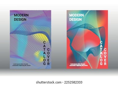 Fondo abstracto moderno. Plantilla de diseño moderna. Fondo creativo de líneas abstractas para crear una portada abstracta, pancarta, afiche, folleto. Ilustración vectorial. EPS 10.