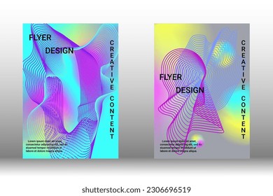 Modern abstract background. Modern design template. Creative background of abstract lines to create a trendy abstract cover, banner, poster, booklet. Vector illustration. EPS 10.