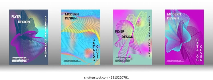 Fondo abstracto moderno. Plantilla de diseño moderna. Fondos creativos de líneas abstractas para crear una portada abstracta, pancarta, afiche, folleto de moda. Ilustración vectorial. EPS 10. 