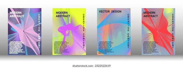 Modern abstract background. Modern design template. Creative backgrounds from abstract lines to create a fashionable abstract cover, banner, poster, booklet. Vector illustration. EPS 10. 