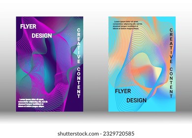 Modern abstract background. Modern design template. Creative background of abstract lines to create a trendy abstract cover, banner, poster, booklet. Vector illustration. EPS 10.