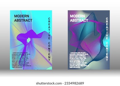 Modern abstract background. Modern design template. Creative background of abstract lines to create a trendy abstract cover, banner, poster, booklet. Vector illustration. EPS 10.