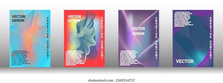 Modern abstract background. Modern design template. Creative backgrounds from abstract lines to create a fashionable abstract cover, banner, poster, booklet. Vector illustration. EPS 10. 