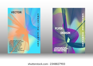 Modern abstract background. Modern design template. Creative background of abstract lines to create a trendy abstract cover, banner, poster, booklet. Vector illustration. EPS 10.