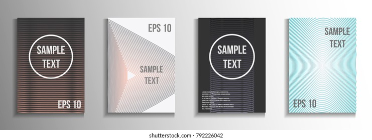 Modern abstract background. Modern design template. A set of modern abstract covers. Creative background colors.  Suitable for decorating business brochures, banners, posters.