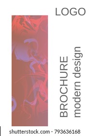 Modern abstract background. Modern design template. Future futuristic template with abstract current forms for banner design, poster, booklet, report, journal.