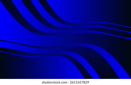 Modern Abstract Background Design Version Gradient with Wave Lines in Blue and Black for Branding, Ads, Social Media, Wallpaper, Website etc