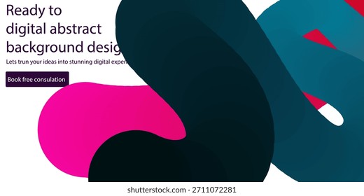 Diseño de fondo Abstractas moderno con Colores vibrantes para experiencias digitales