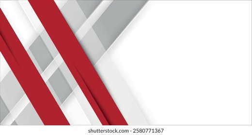 Modern abstract background design white red.eps10