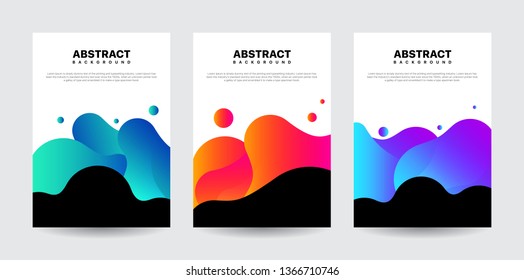 Modern Abstract Background Designs. Liquid Background with Various Colors. Modern Background Template