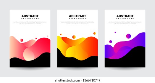 Modern Abstract Background Designs. Liquid Background with Various Colors. Modern Background Template