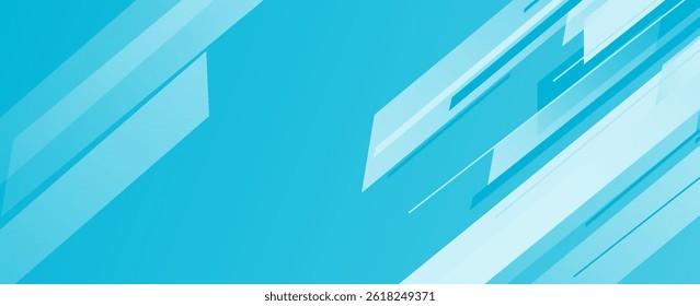 Modern abstract background with diagonal geometric shapes in bright blue tones. Clean, dynamic, and perfect for business, technology, or creative designs.