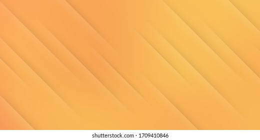 Modern abstract background with diagonal lines or stripes elements and yellow orange color pastel gradient with a digital technology theme.