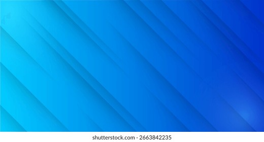 Modern abstract background with diagonal lines in varying shades of blue, creating a smooth gradient effect