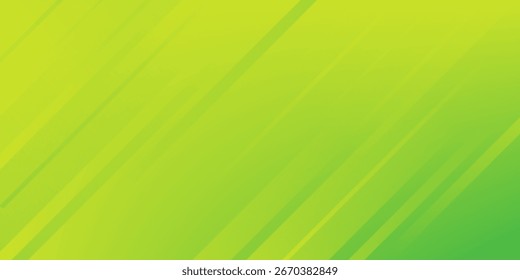 Modern abstract background with diagonal lines or stripes and halftone elements and green yellow color gradient with a digital technology theme vector 10