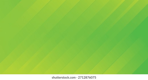 Modern abstract background with diagonal lines or stripes and halftone elements and green yellow color gradient with a digital technology theme.