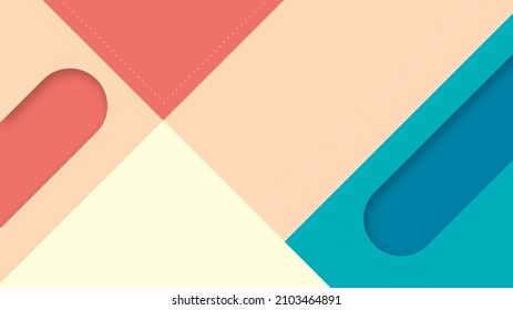 Modern Abstract Background with Diagonal Memphis Element and Pastel Color	