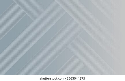 Modern abstract background with diagonal striped patterns in light grey tones on a gradient backdrop, creating a sleek, minimal, and professional look suitable for business or tech themes.

