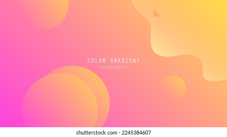 Modern Abstract Background Diagonal Wave Lines Fluid Liquid Motion and Pink Orange Gradient Color