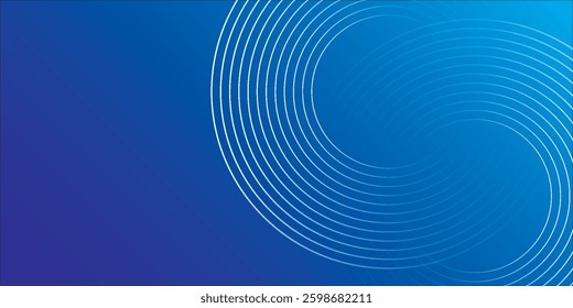 Modern abstract background, drack blue gradations, circle effect,shape memphis, trendy , vector ,eps 10