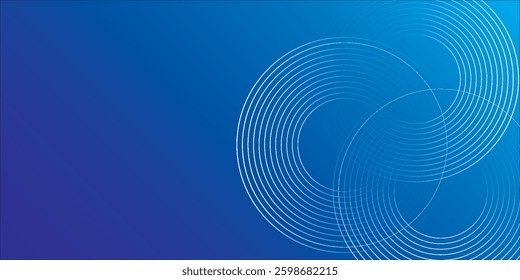 Modern abstract background, drak blue gradations, circle effect,shape memphis, trendy , vector ,eps 10
