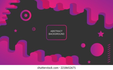 Modern abstract background with dynamic dark colors. Creative illustration for poster, brochure, landing, page, cover, ad, promotion. Eps10 vector
