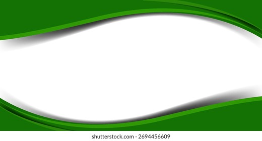 Fondo abstracto moderno con combinación dinámica de colores verde y blanco.