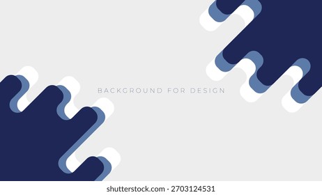Fondo abstracto moderno con Formas azules en capas dinámicas sobre un fondo gris claro, perfecto para presentaciones y Diseño web