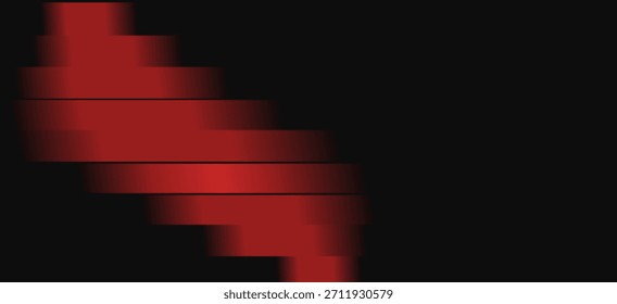 Modern abstract background with dynamic red geometric shapes and gradient effects against a dark backdrop. Perfect for technology and design visuals.