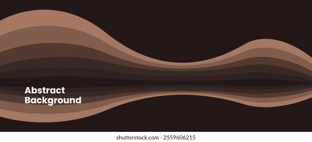 Modern abstract background. dynamic shape for creative design using mocha mousse colors.