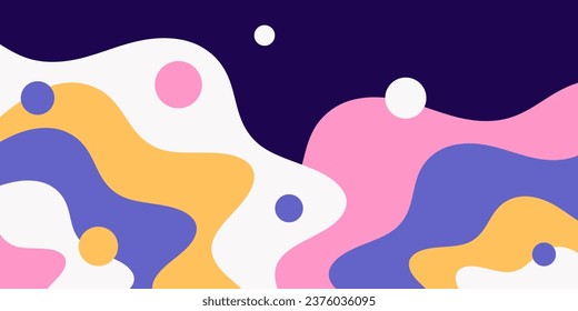 Modern abstract background with dynamic shapes. Vector simple composition illustration.