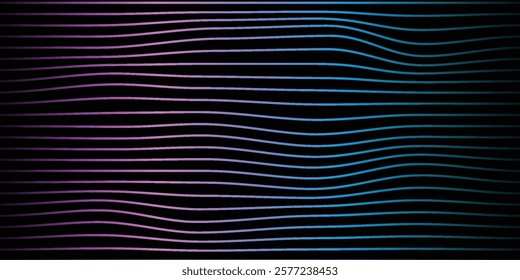 Modern abstract background. Dynamic wavy lines. Shiny moving lines design.
