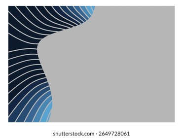 Modern abstract background with elegant blue and white line waves, creating a dynamic and futuristic impression.