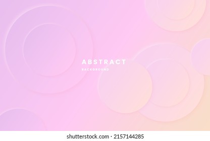 Diseño moderno de forma de círculo elegante con fondo abstracto. fondo degradado rosa. forma de círculo y sombra. ilustración vector 10 eps.