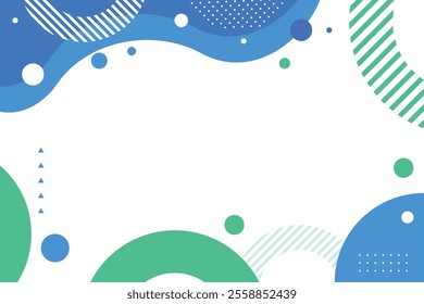 Modern abstract background with elegant style - blue and green color