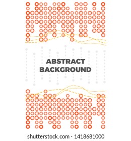 Modern abstract background with element and copy space. for Presentation, poster or flyer. Clean and flat style.