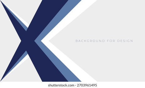 Fondo abstracto moderno con Formas de flecha geométricas azules que crean una sensación dinámica de movimiento hacia adelante para una presentación corporativa