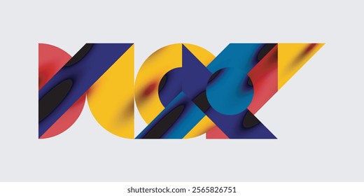 Modern abstract background featuring circles, lines, and triangles in a dynamic geometric composition. Perfect for stylish, tech, or creative-themed designs
