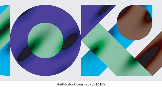 Modern abstract background featuring circles, lines, and triangles in a dynamic geometric composition. Perfect for stylish, tech, or creative-themed designs