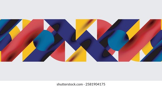 Modern abstract background featuring circles, lines, and triangles in a dynamic geometric composition. Perfect for stylish, tech, or creative-themed designs