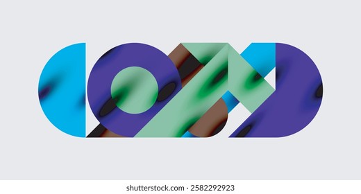 Modern abstract background featuring circles, lines, and triangles in a dynamic geometric composition. Perfect for stylish, tech, or creative-themed designs