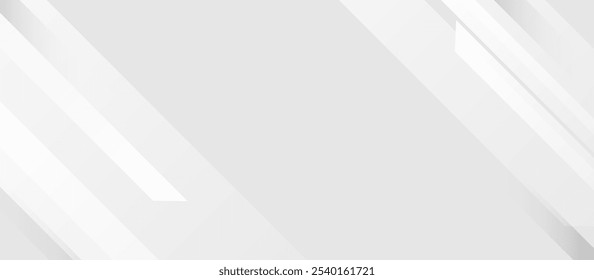 Moderner abstrakter Hintergrund mit diagonal überlappenden Streifen in weichen Grautönen, wodurch ein sauberes und stylisches Design entsteht
