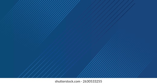 A modern abstract background featuring diagonal blue lines with gradient tones. Ideal for digital presentations, technology themes, 