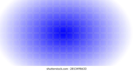 A modern abstract background featuring a grid of blue squares with a gradient effect and a soft, glowing light around the edges.