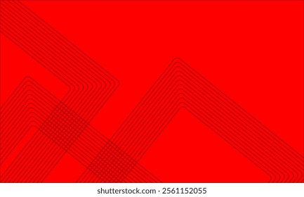 Modern Abstract Background Featuring Red Tones and Linear Graphic Shapes