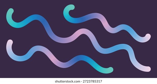 Fondo abstracto moderno con líneas onduladas suaves con colores degradados vibrantes sobre un fondo oscuro. Ideal para branding, Diseño web, Elementos UI, pósters, Fondos de pantalla, presentaciones y proyectos digitales creativos.