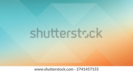 A modern abstract background featuring a smooth gradient transition from teal to orange, with geometric shapes and a subtle pixelated texture overlay.