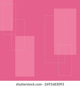 Modern abstract background featuring various overlapping geometric blocks and shapes in a monochrome pink and magenta palette. Ideal for clean design, business, or fashion themes
