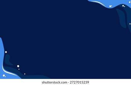 Fondo abstracto moderno con Formas líquidas onduladas en tonos de azul, con un espacio vacío limpio en el centro para texto o Elementos de diseño, perfecto para proyectos de Diseño gráfico, presentaciones