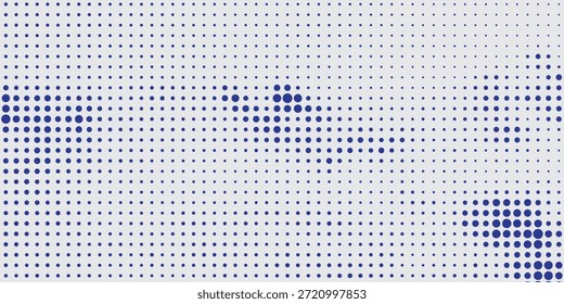 Modern abstract background featuring a world map formed by blue halftone dot patterns, suitable for corporate, finance, and international concepts.
